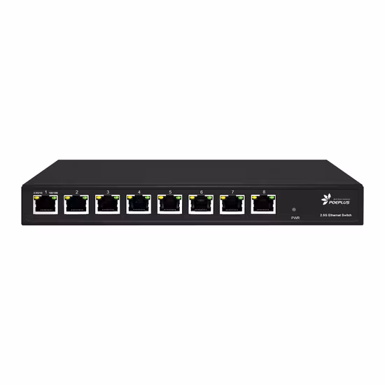 2,5-GBE-Netzwerk-Switch mit 8 Ports, nicht PoE, nicht verwaltet